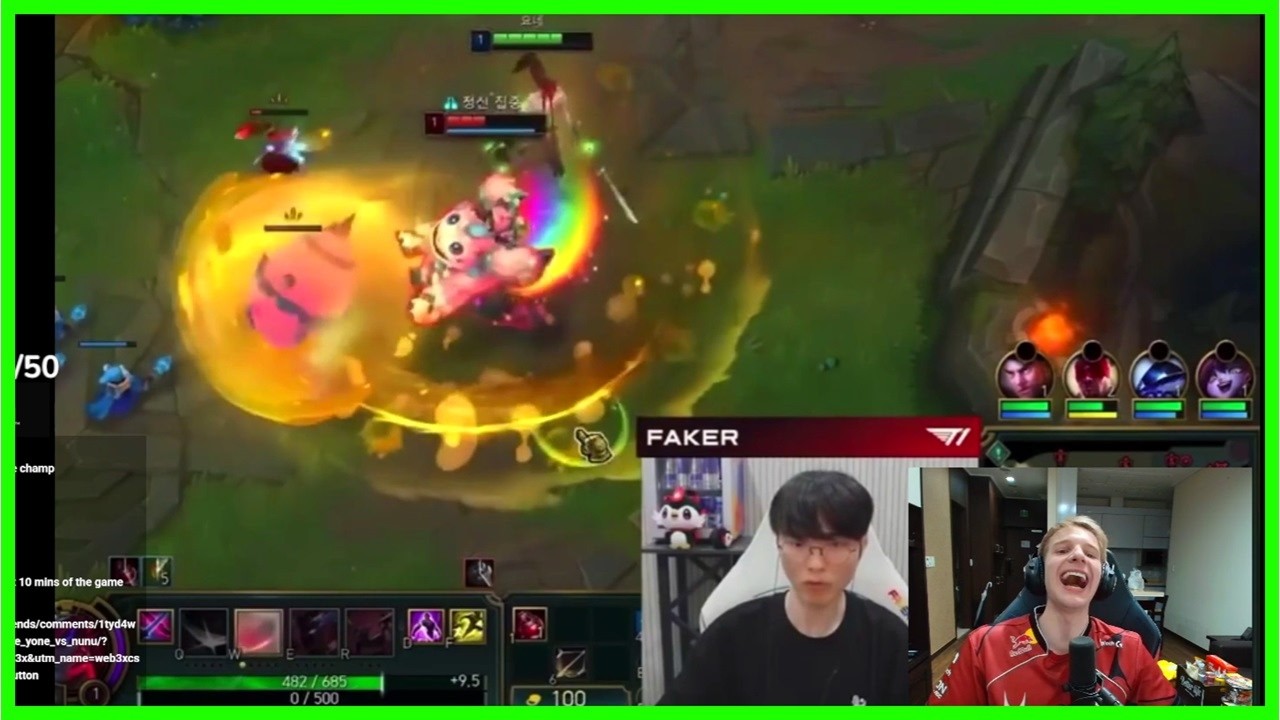 Jankos Watching Faker VS Nunu - Best of LoL Streams 2846