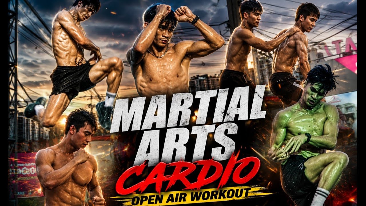 INSANE 7-Eleven Muscle Show! 🇹🇭 Extreme Muay Thai Cardio Workout.
