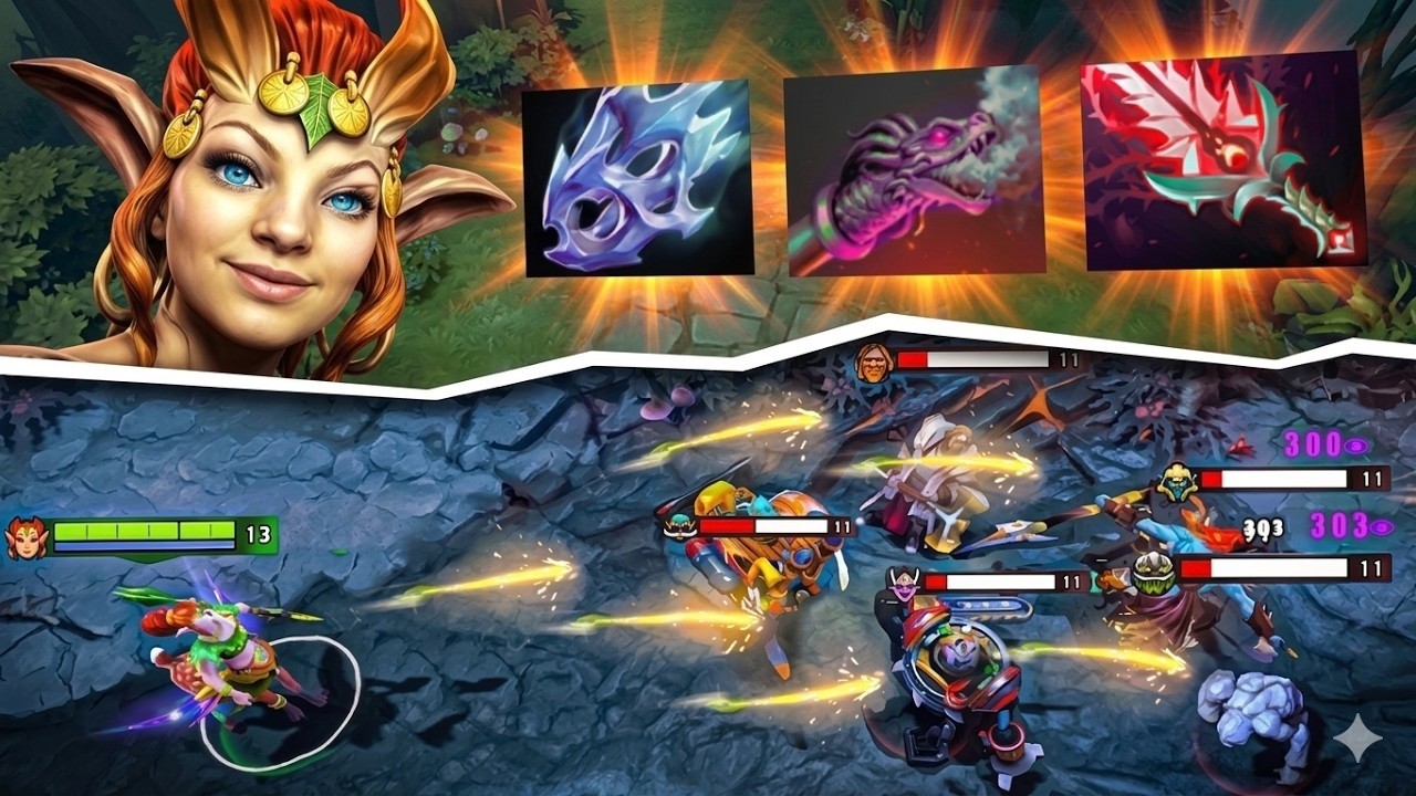 37Kills Enchantress One Shot 7.41d🔥🔥🔥 Insane Attack Range | Dota 2 Gameplay background