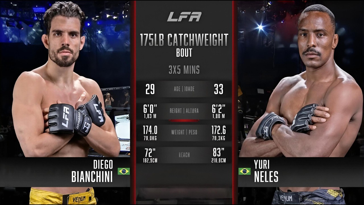 Diego Bianchini vs Yuri Neles | Full Fight | LFA 229 2026-06-10 07:02 background