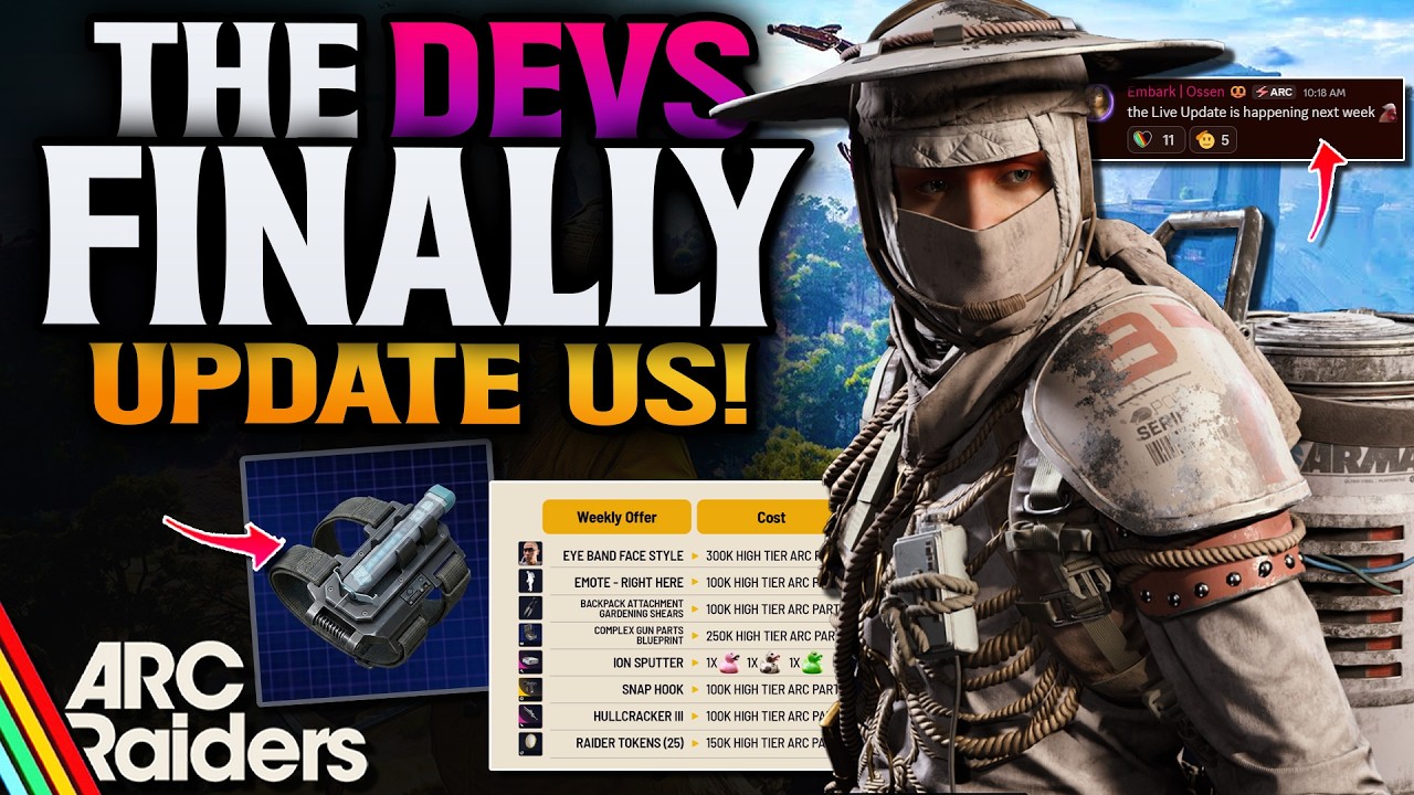 ARC Raiders Devs Update! New Free Skin Changes!