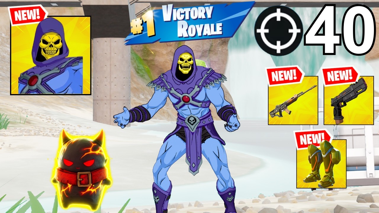 SKELETOR Gameplay Wins Zero Build (NEW FORTNITE CHAPTER 7 SEASON 3)