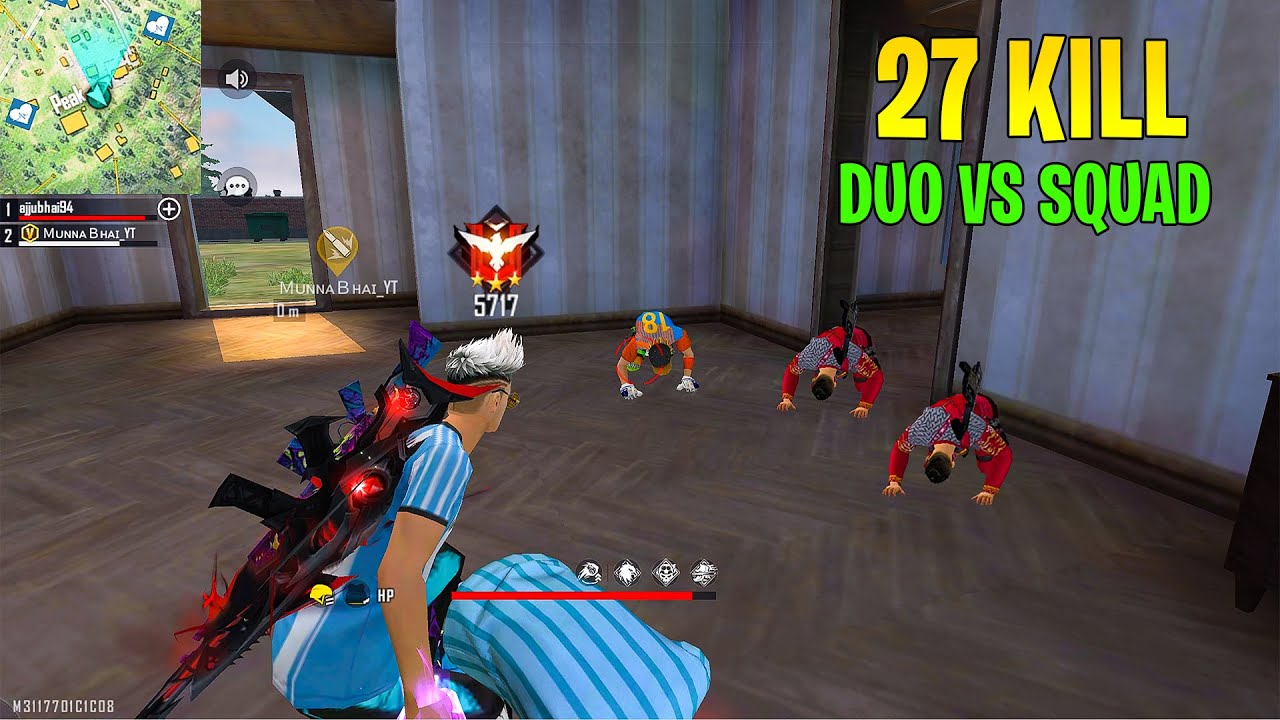 Heroic 5700+ Score Lobby Ajjubhai and Munnabhai Best Op Gameplay - Garena Free Fire- Total Gaming