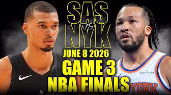 San Antonio Spurs vs New York Knicks Full Game 3 Highlights - June 8, 2026 | NBA Finals