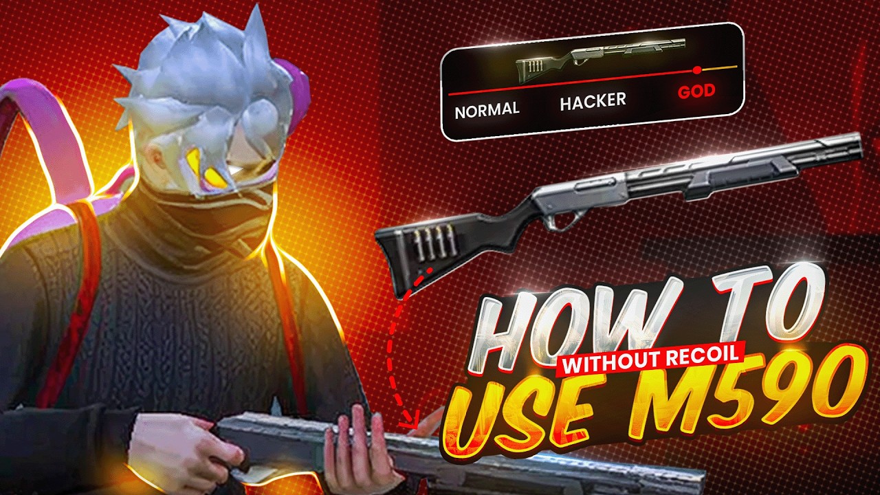 M590 Secret Setting & Headshot Tricks Revealed 🤫💀 | Complete Analysis & Breakdown on M590 - ARK FF