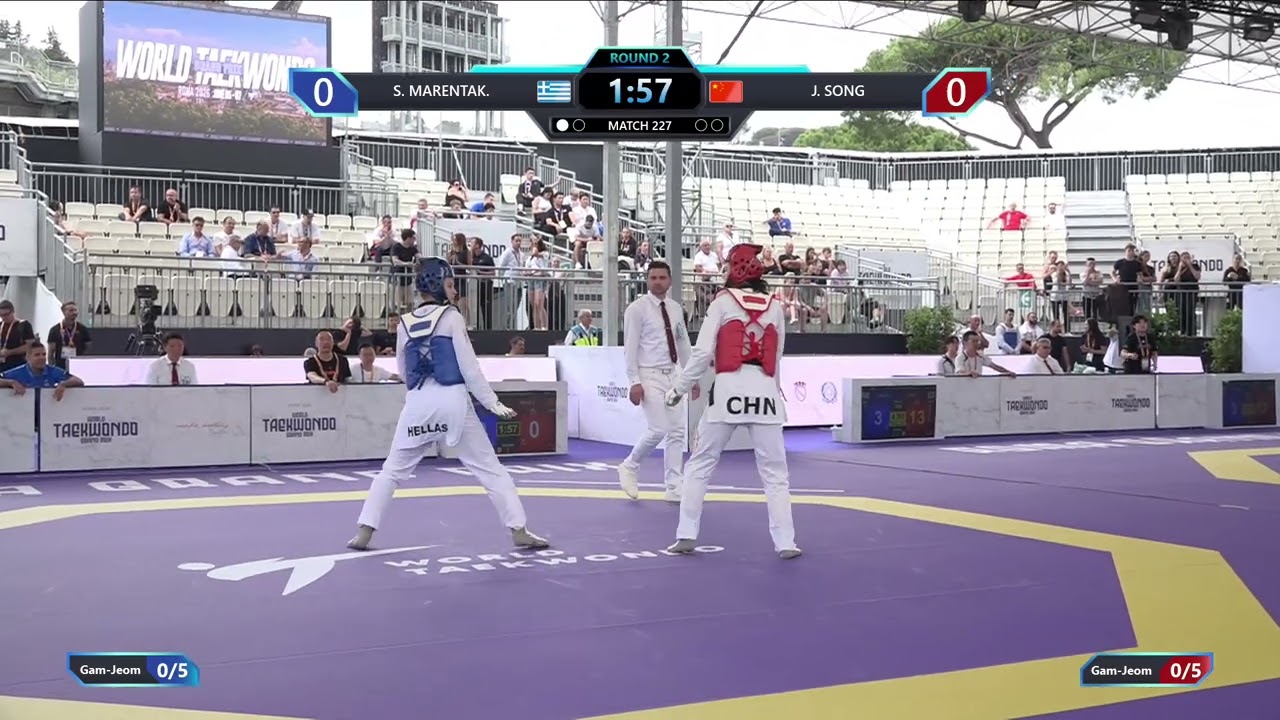 227 Quarterfinals Women 67kg GRE S MARENTAK CHN J SONG PGM