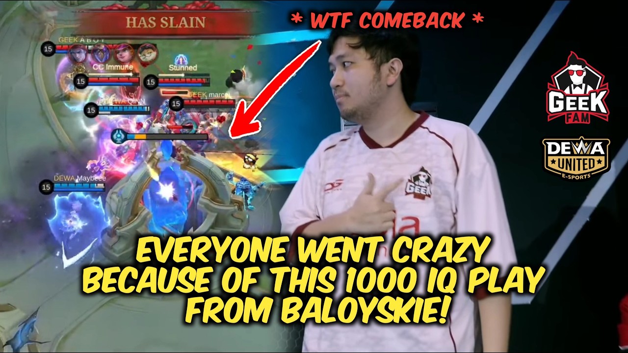 EVERYONE WENT CRAZY BECAUSE OF THIS 1000 IQ PLAY FROM BALOYSKIE 🤯.. background