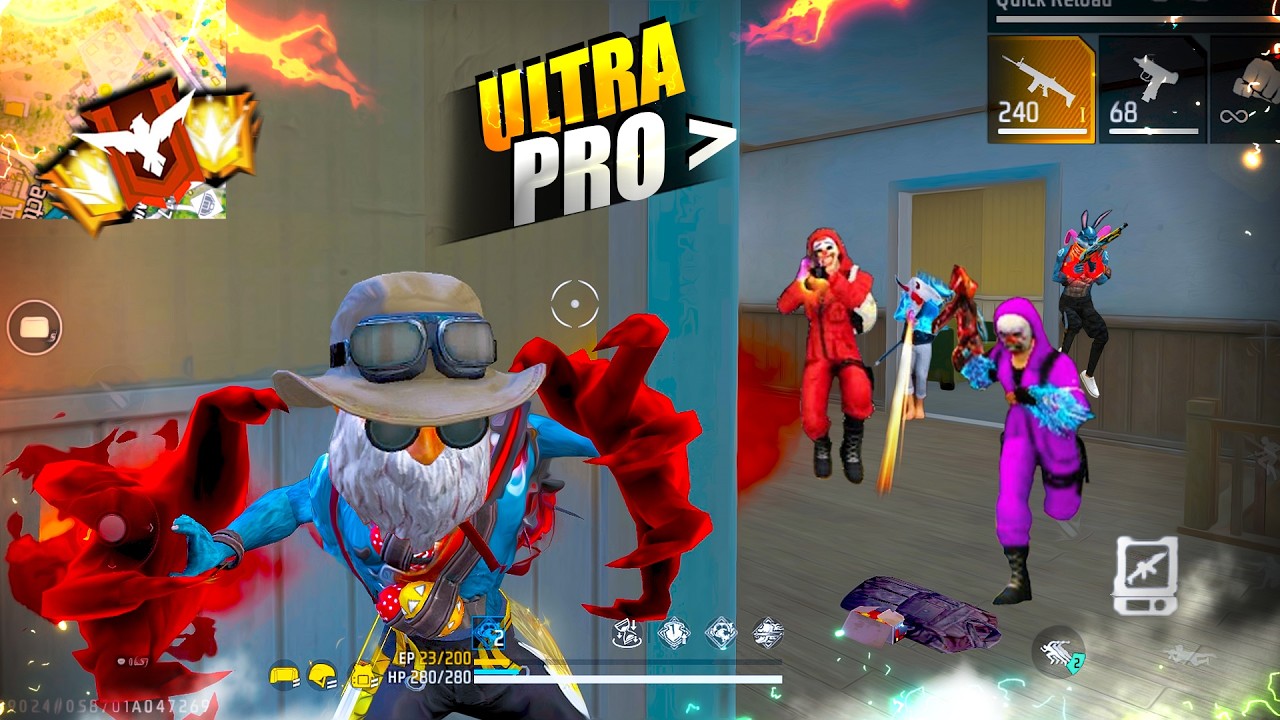 INSANE HEADSHOTS SOLO VS SQUAD MP5 + M60 III π€― 19 KILLS - GARENA FREE FIRE | PK GAMERS #freefire