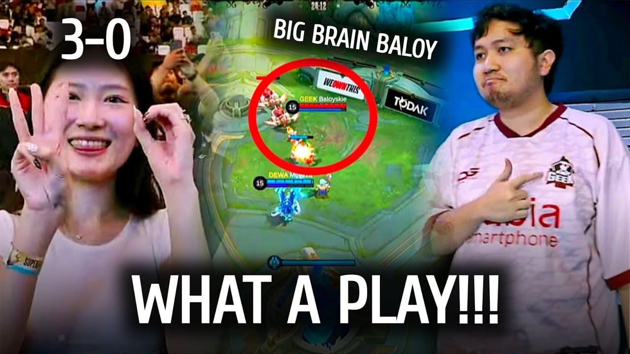 WHAT A PLAY BY BALOYSKIE! THEY DIDNT EVEN KNOW WHAT HIT THEM | GEEK FAM SWEEPS DEWA
