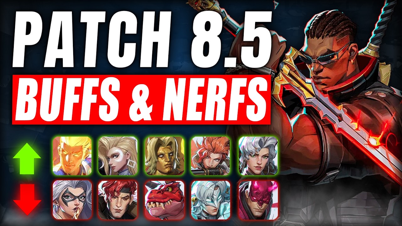 EVERY HERO CHANGE in Patch 8.5 of Marvel Rivals | Tank, DPS and Support Buffs, Nerfs and Reworks