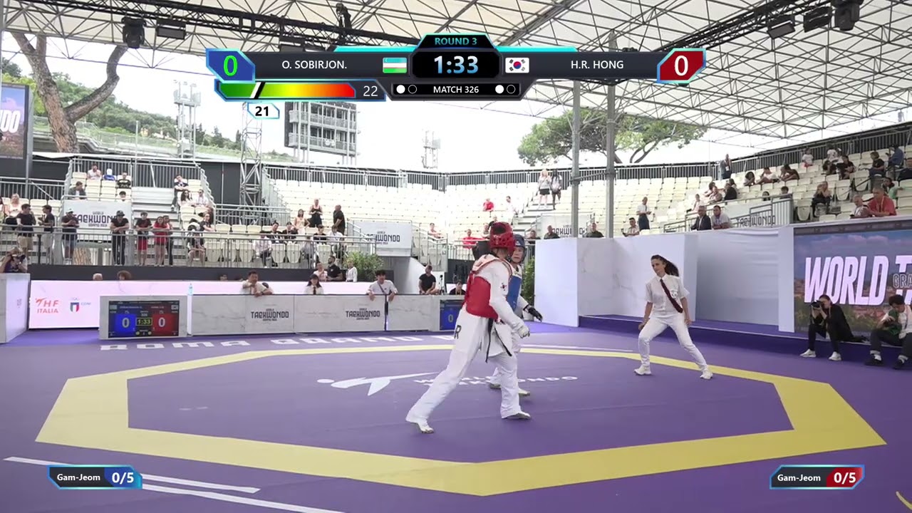 326 Quarterfinals Women 67kg UZB O SOBIRJON KOR H R HONG PGM