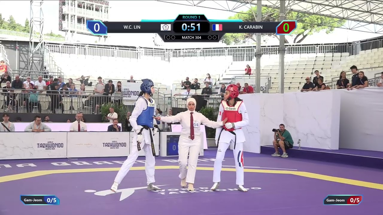 304 Round of 32 W 57kg TPE W C LIN FRA K CARABIN PGM