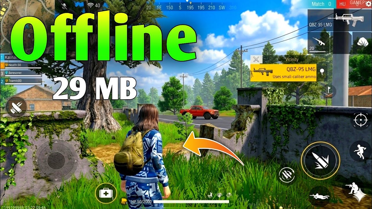 Offline 29 MB🔥2026 free fire jaise game's for android best battle royale game's for android