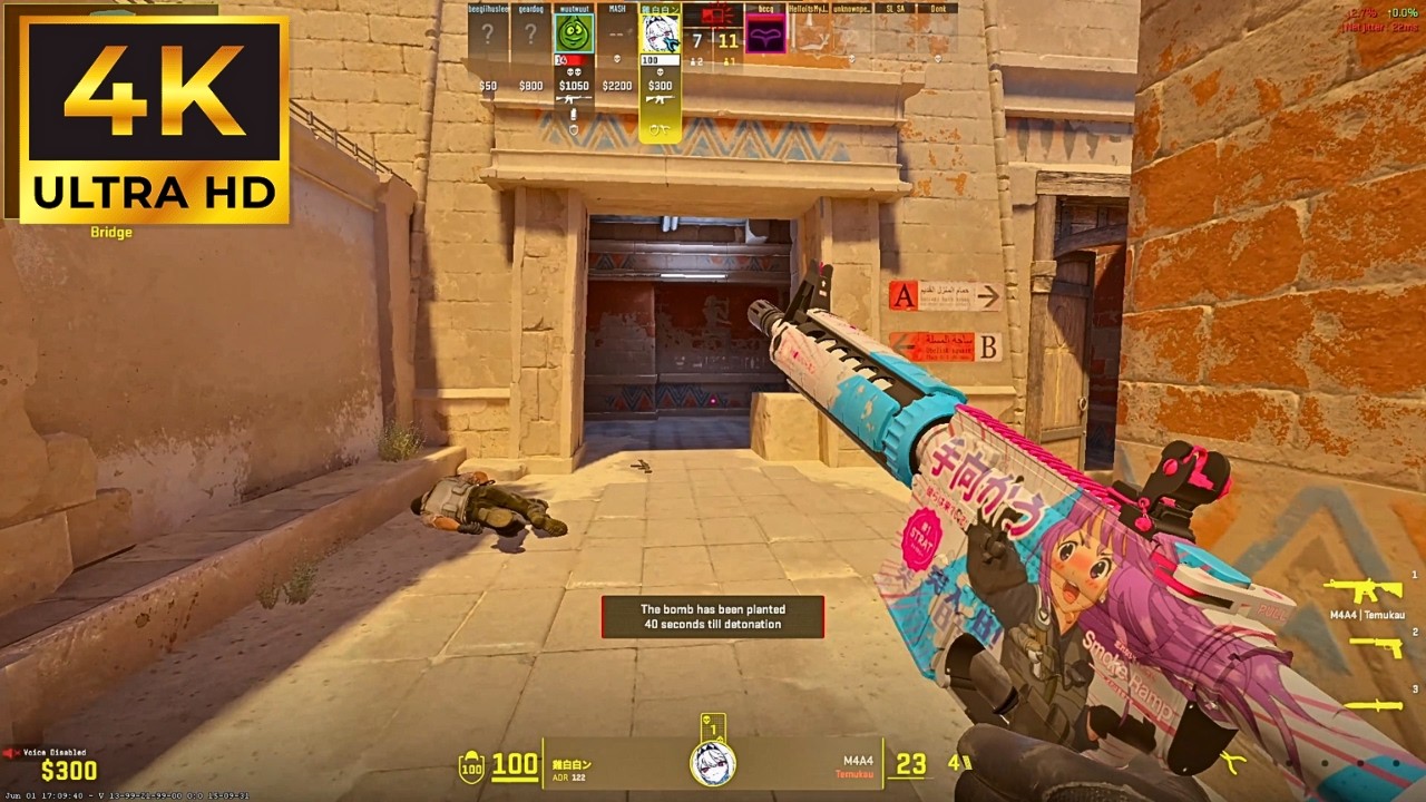 Counter Strike 2 Gameplay 4K (No Commentary)