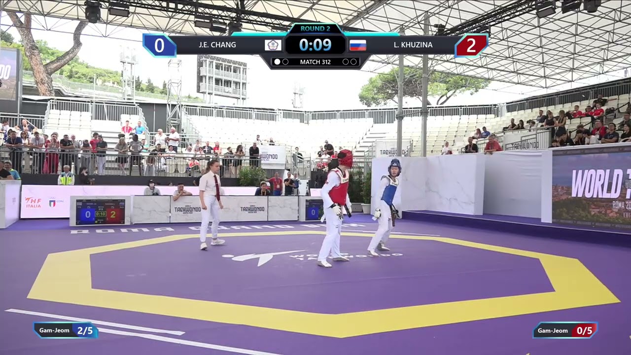 312 Round of 32 Women 67kg TPE J E CHANG RUS L KHUZINA PGM