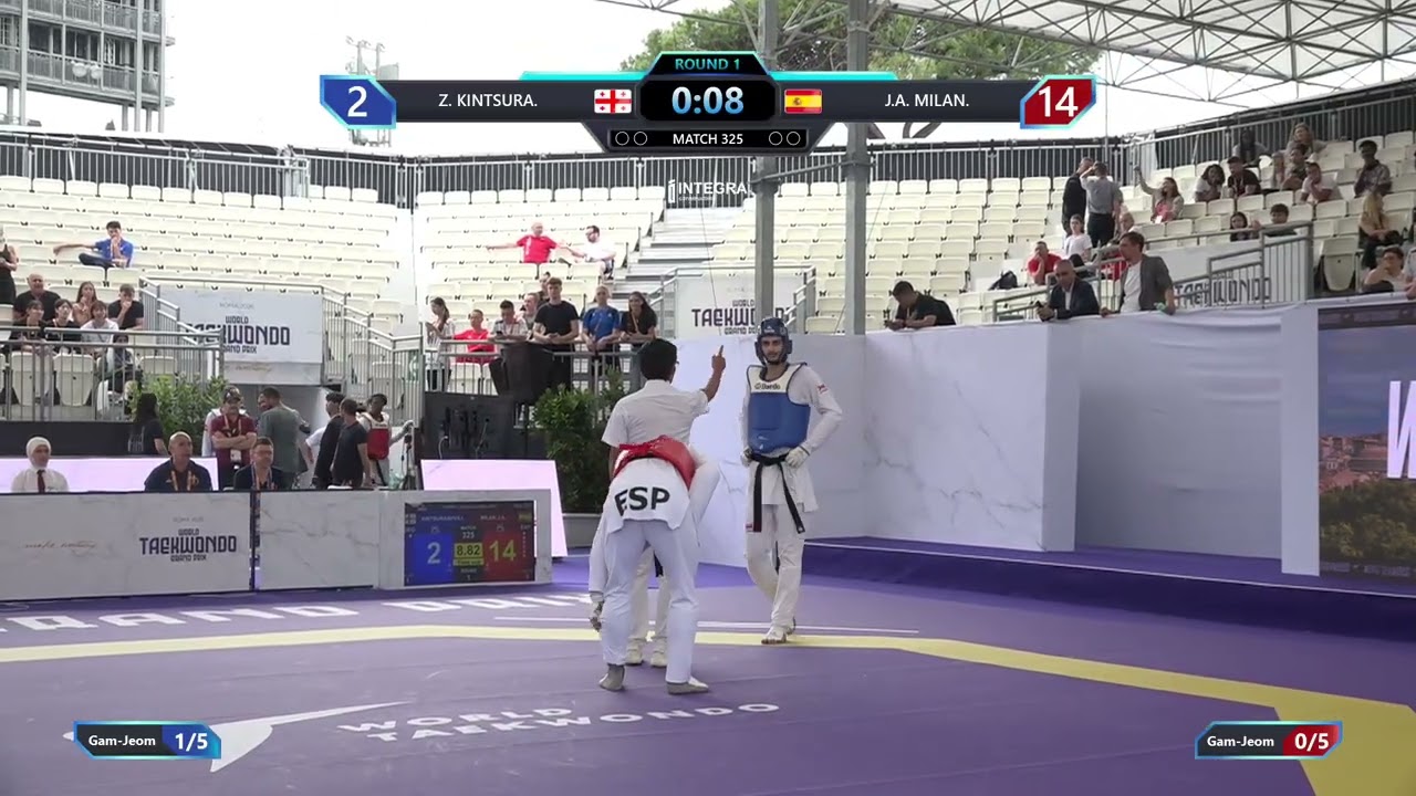325 Quarterfinals Men 80kg GEO Z KINTSURA ESP J A MILAN PGM