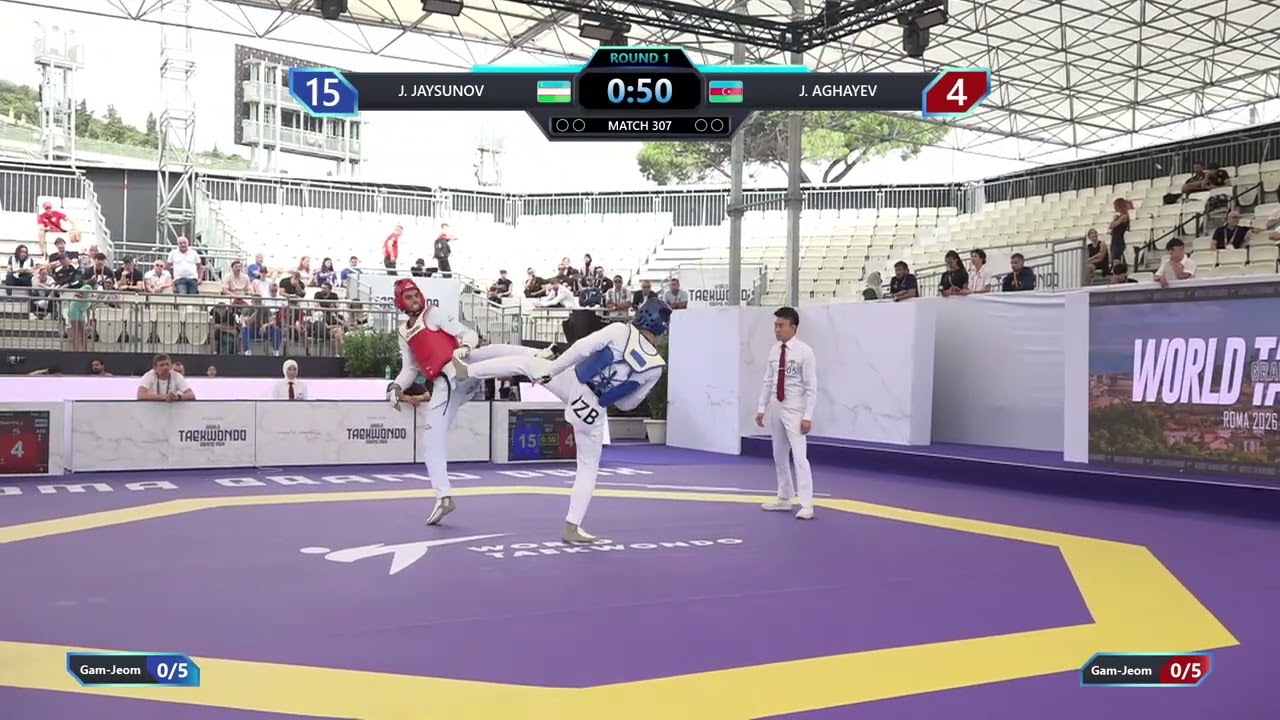 307 Round of 32 Men 80kg UZB J JAYSUNOV AZE J AGHAYEV PGM
