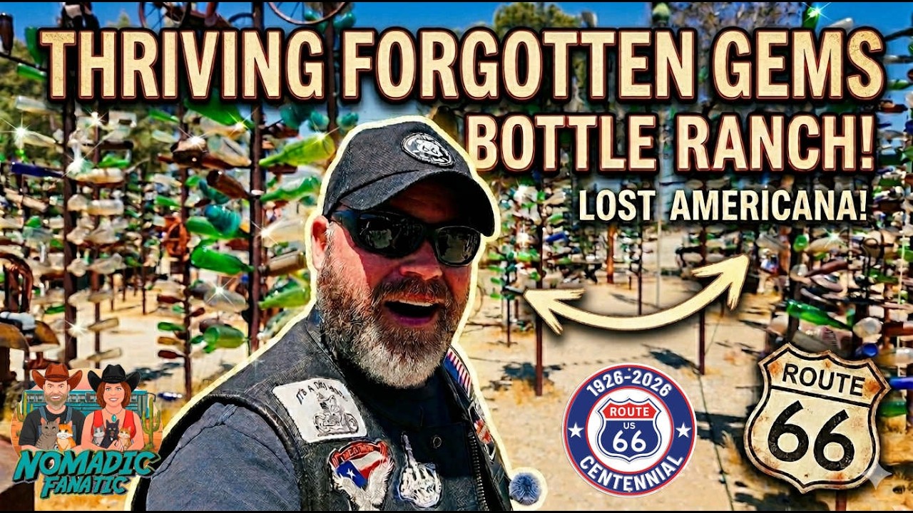 Windy Forgotten Route 66 Stops Traveling 56 Foot Bus!