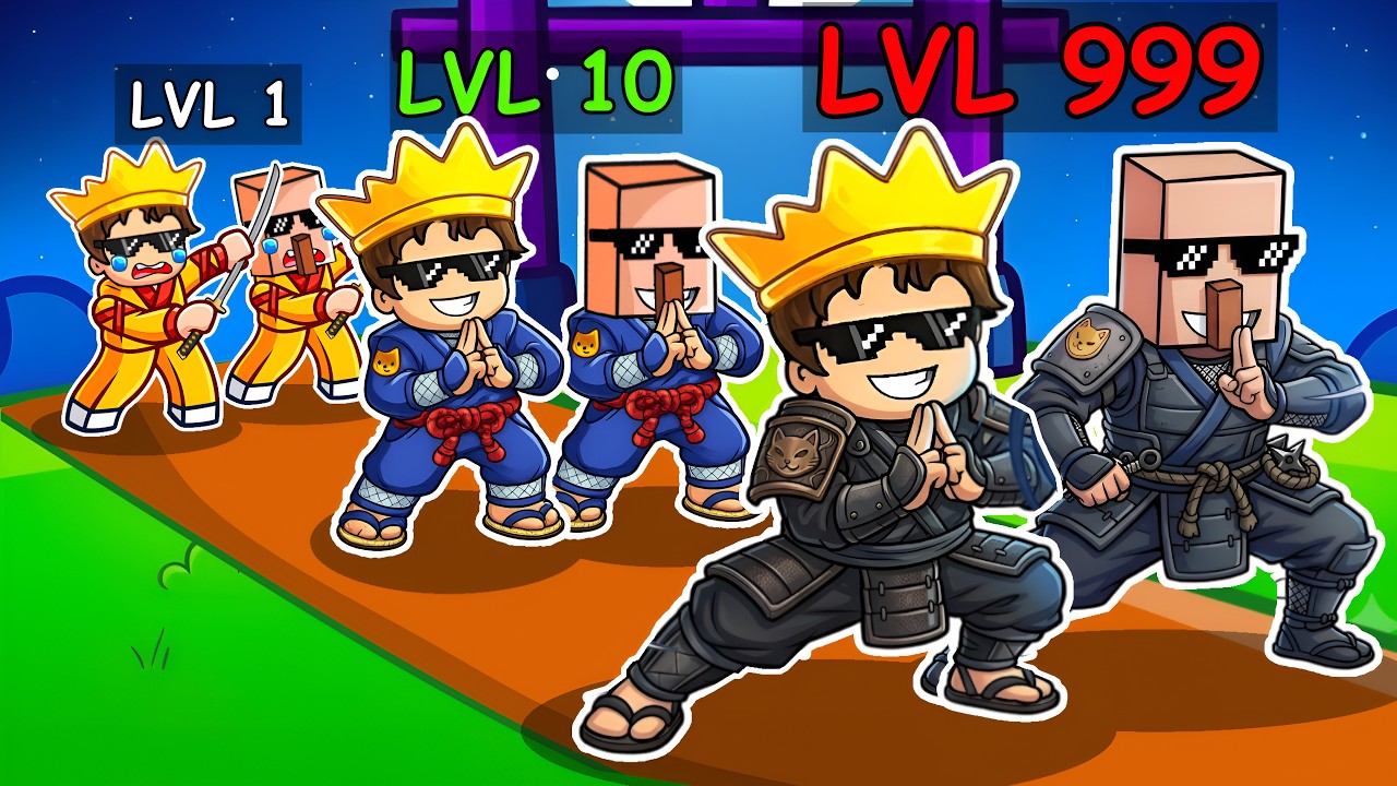 ME AND RICH VILLAGER BECAME NINJA IN ROBLOX
