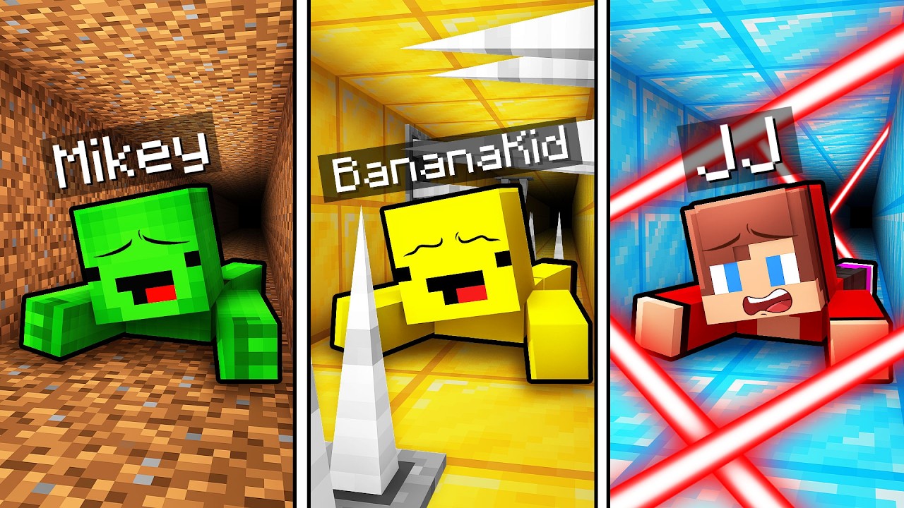 Mikey and JJ: POOR vs RICH Escape Battle in Minecraft - Maizen backdrop