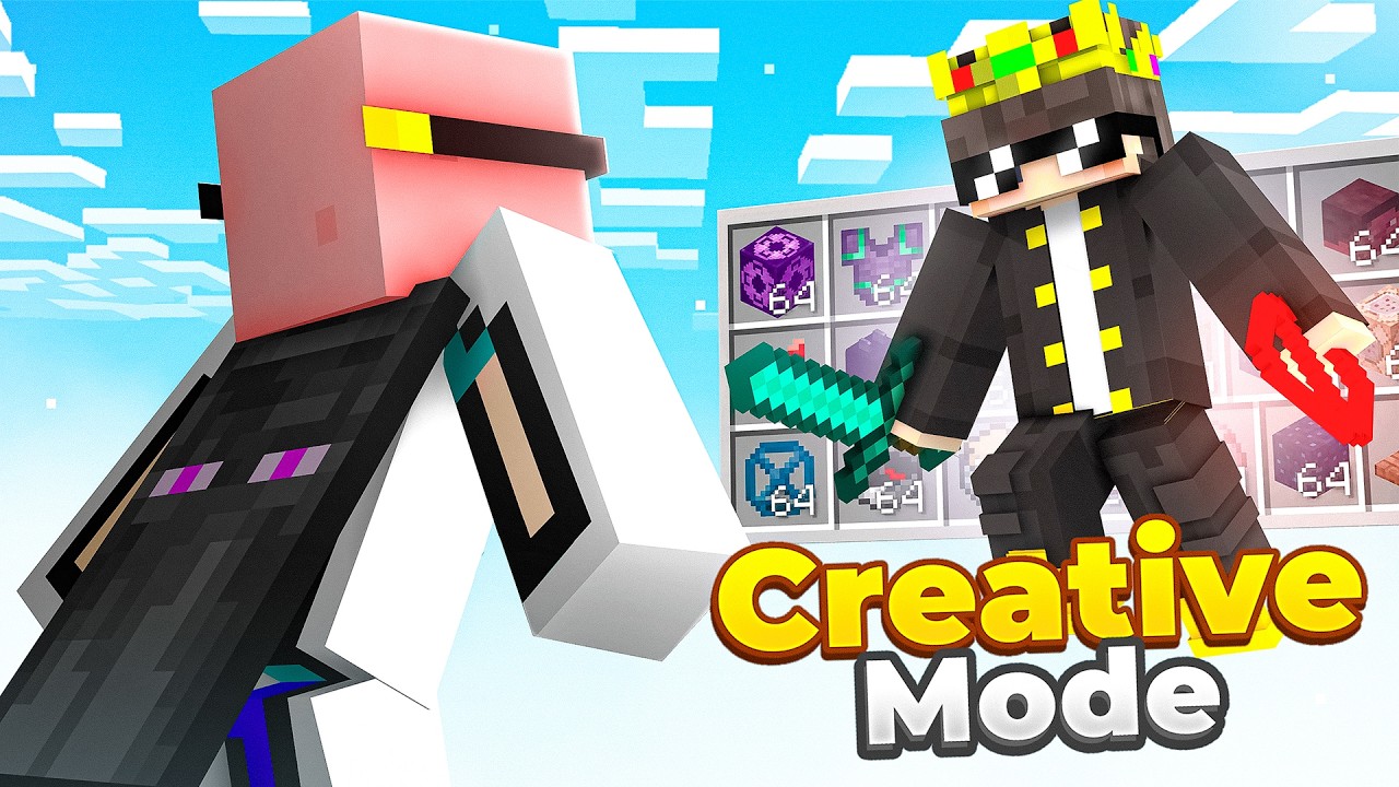 I Secretly Used CREATIVE MODE in This Minecraft SMP..!