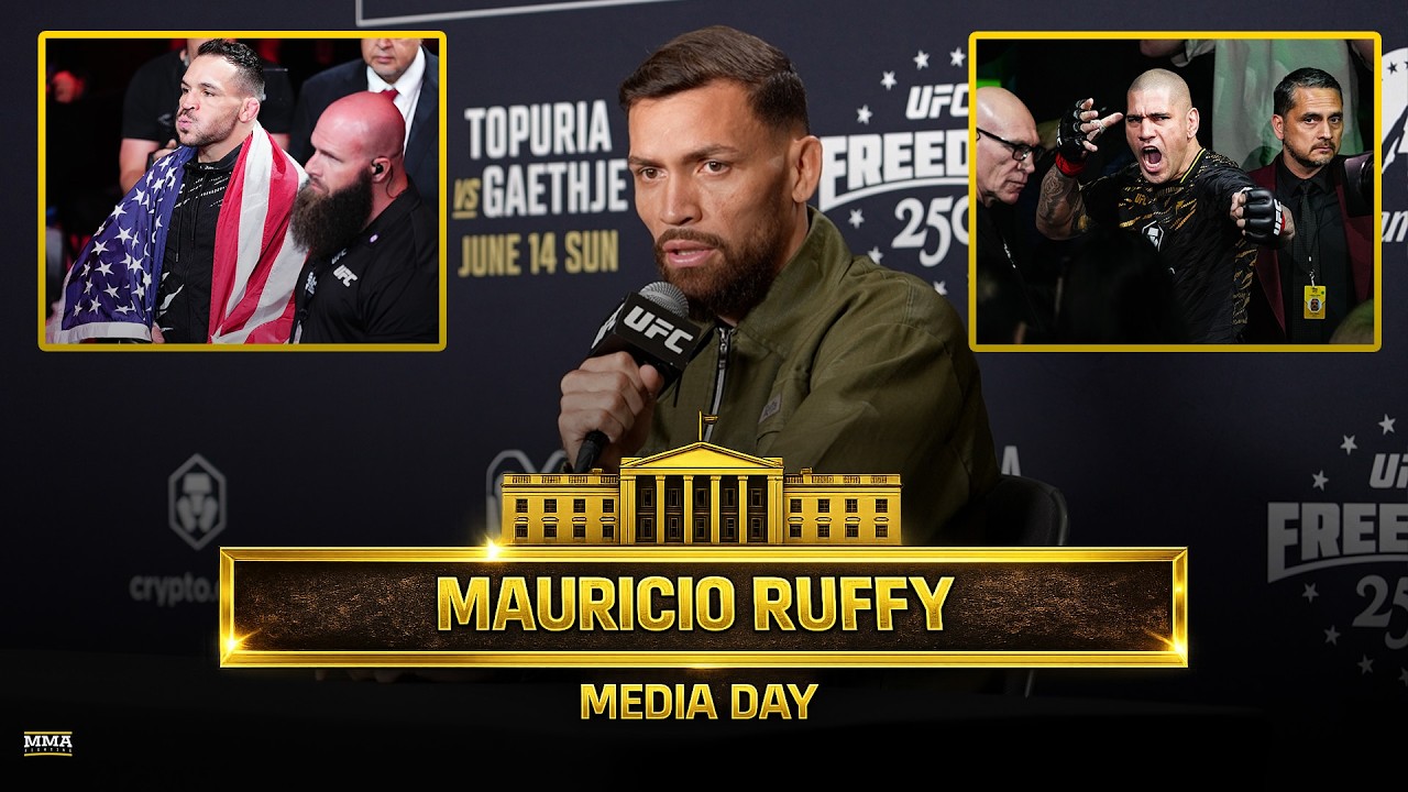 Mauricio Ruffy On Alex Pereira vs. Jon Jones GOAT Debate, Michael Chandler Fight | UFC White House