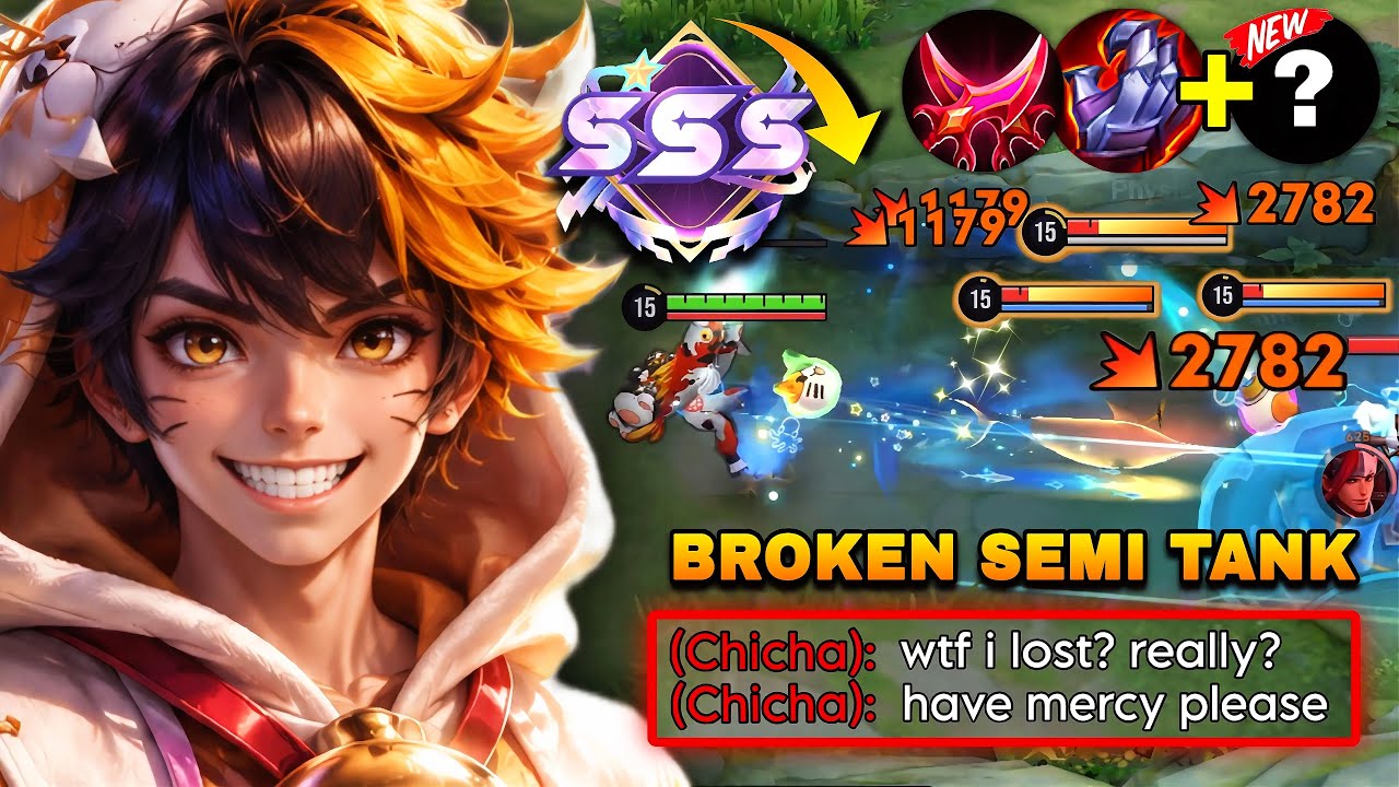 TOP 1 MENGYA UNKILLABLE SEMI TANK BUILD WITH BRUTAL DAMAGE IN FARM LANE! | HONOR OF KINGS