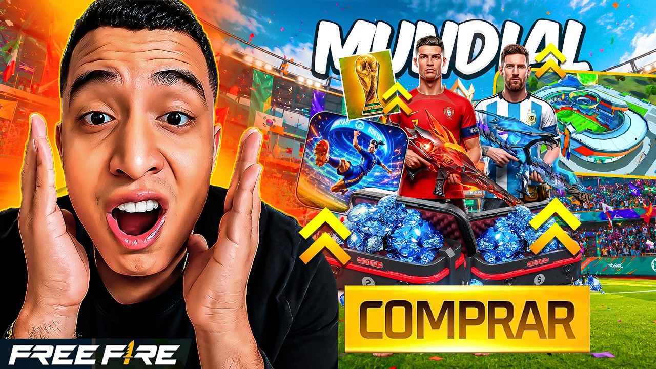 COMPRÉ TODA LA NUEVA ACTUALIZACIÓN DE FREE FIRE DEL MUNDIAL!! *Exclusivo* ⚽🤑 MRSTIVENTC