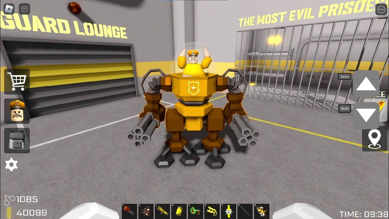 🚨PRISONER ESCAPE! TOP1🤯 HARD MODE - Mech Barry Obby Full Gameplay 4K #roblox
