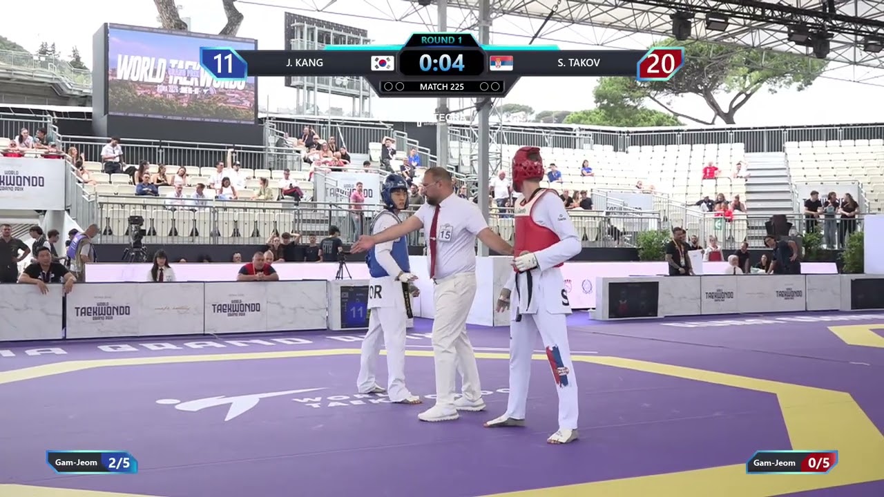 225 Quarterfinals Men 80kg KOR J KANG SRB S TAKOV PGM