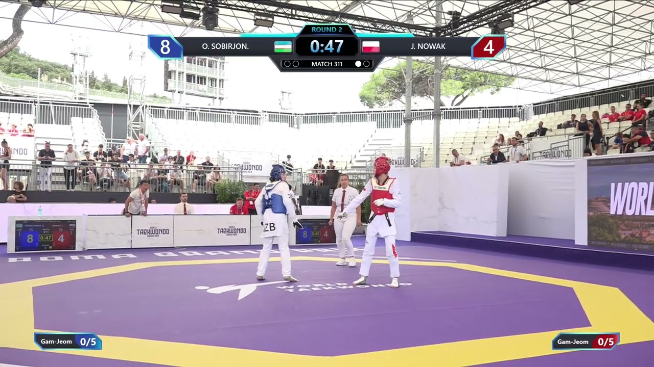 311 Round of 32 Women 67kg UZB O SOBIRJON POL J NOWAK PGM