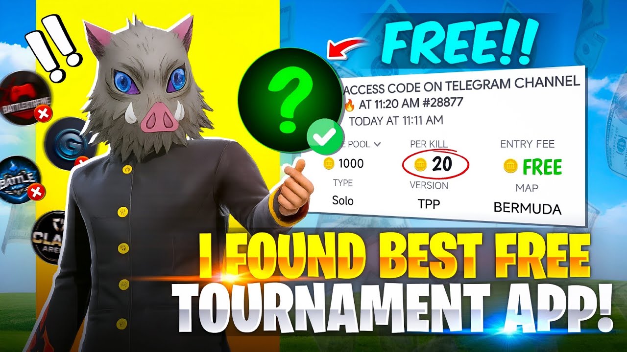 I Find Best Free Tournament App 💰 Entry ₹0 🔥 Per Kill ₹20 🤑| Best Tournament App Ever..? 😍
