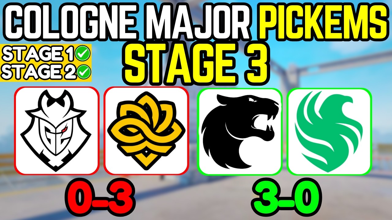 DIAMOND Cologne Major STAGE 3 PICKEMS (CS2 IEM Cologne Major Predictions)