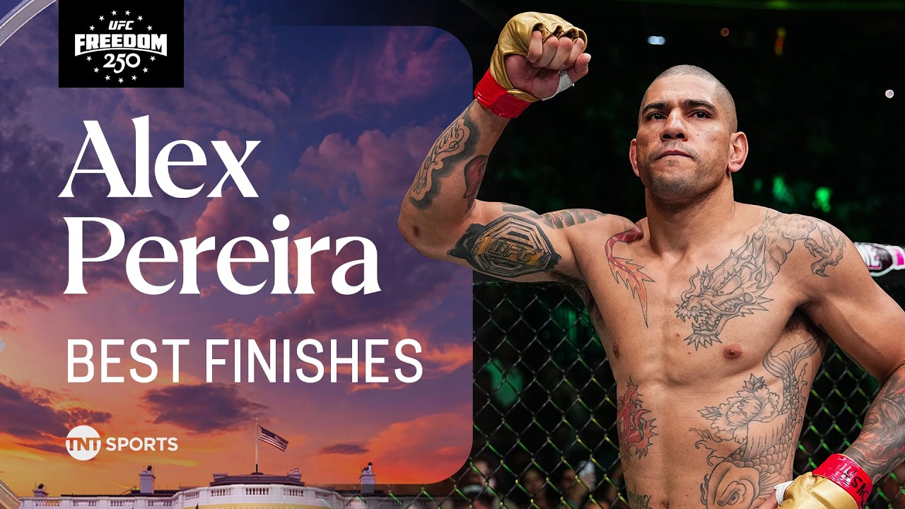 "HE HITS SO HARD!" ๐คฏ Alex Pereira's INCREDIBLE UFC finishes #UFCFreedom250