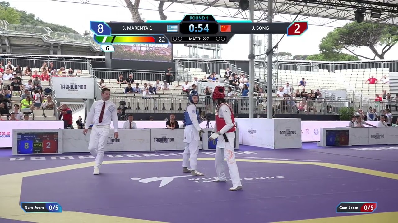 227 Quarterfinals Women 67kg GRE S MARENTAK CHN J SONG PGM
