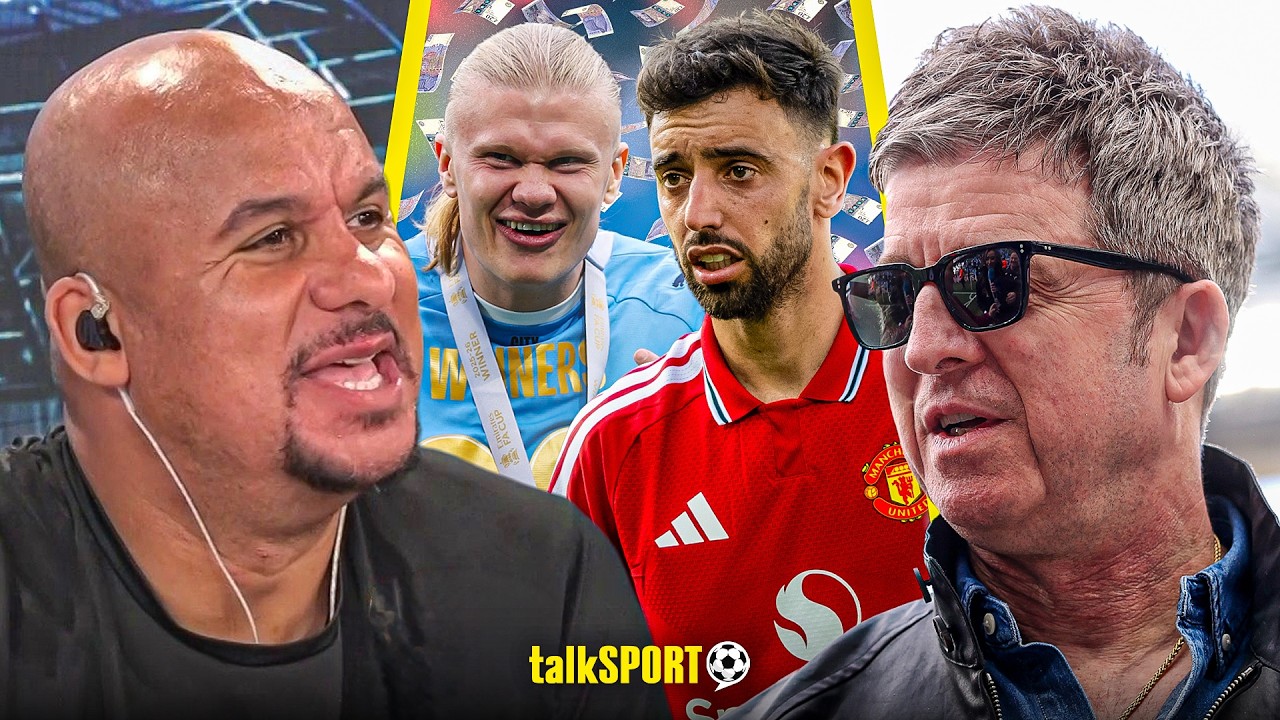 Noel Gallagher PLACES BET with Gabby Agbonlahor on Man City finishing ABOVE Man United!