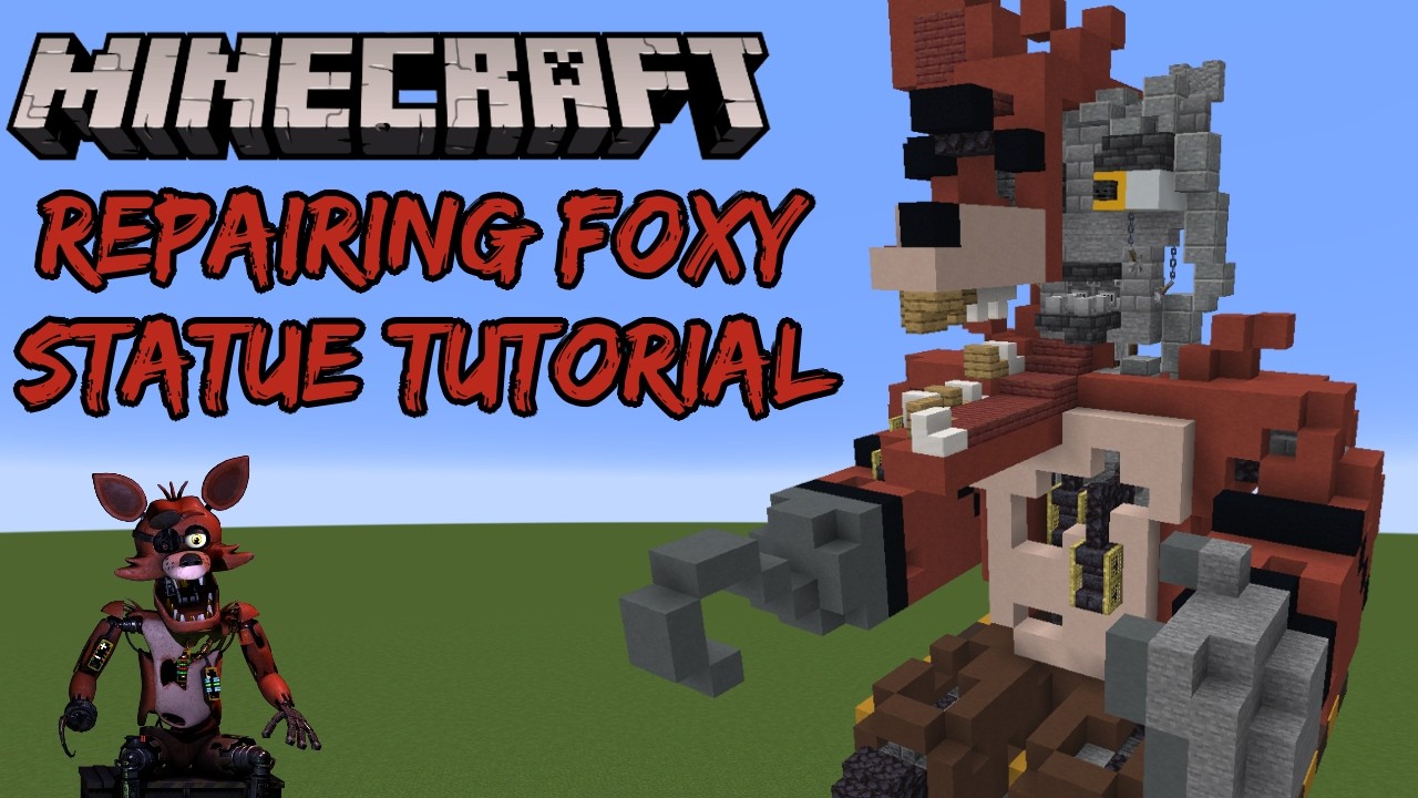 Minecraft Tutorial: Repairing Foxy Statue (Five Nights at Freddy's Help Wanted)