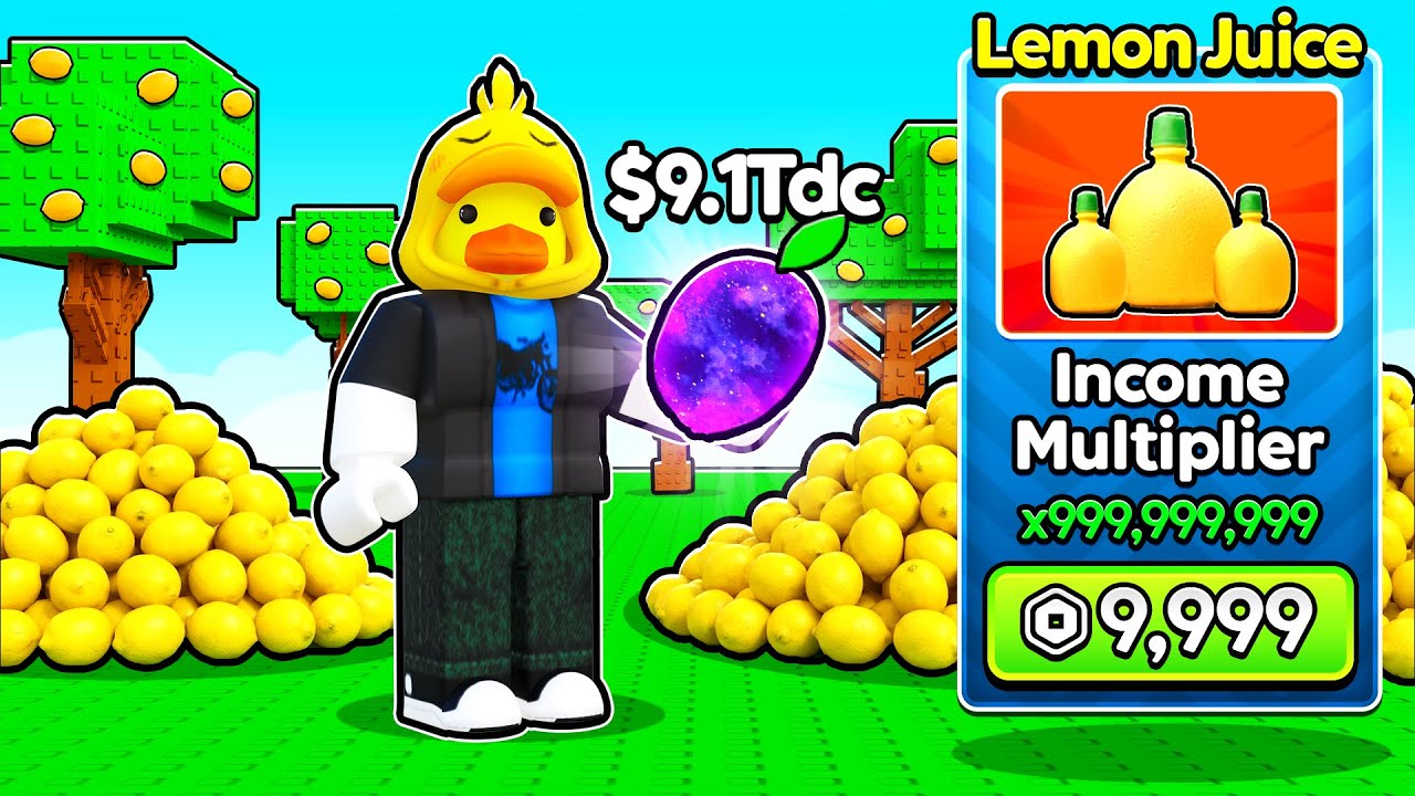 Starting Over as NOOB with EVERY UPGRADE in Sell Lemons Roblox!