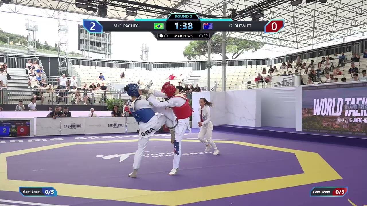 323 Quarterfinals Women 57kg BRA M C PACHEC AUS G BLEWITT PGM