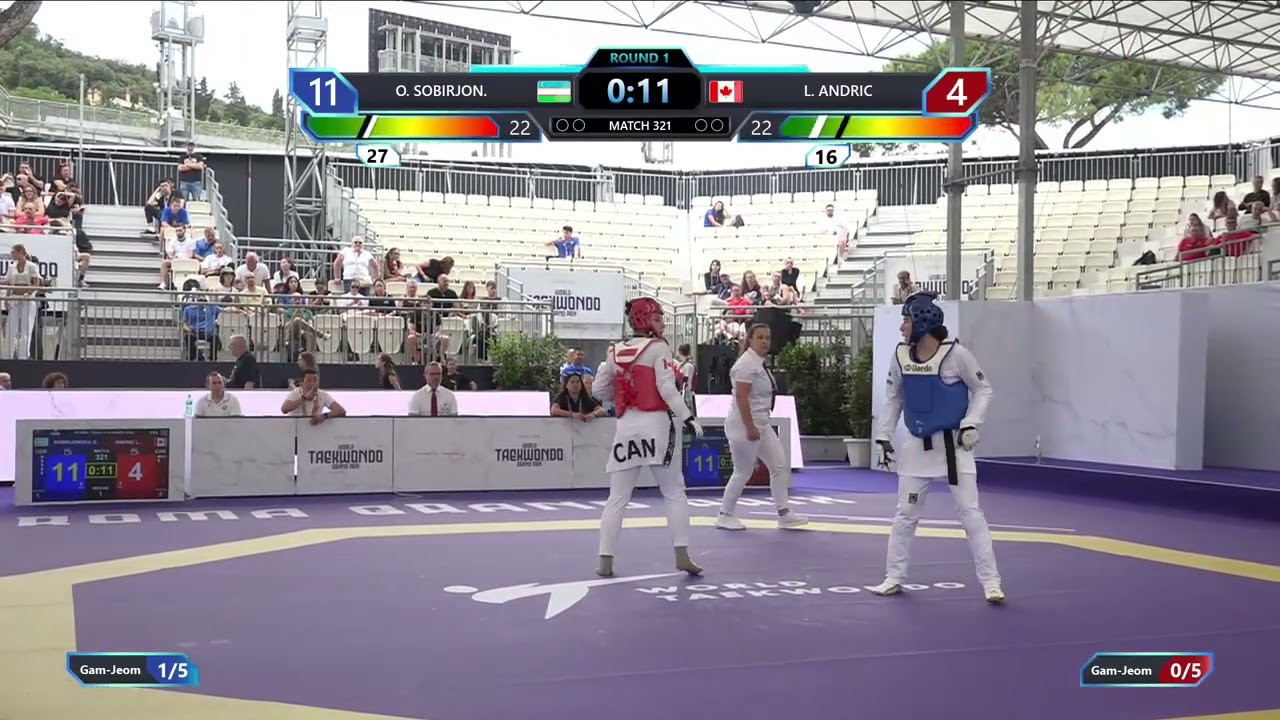 321 Round of 16 Women 67kg UZB O SOBIRJON CAN L ANDRIC PGM