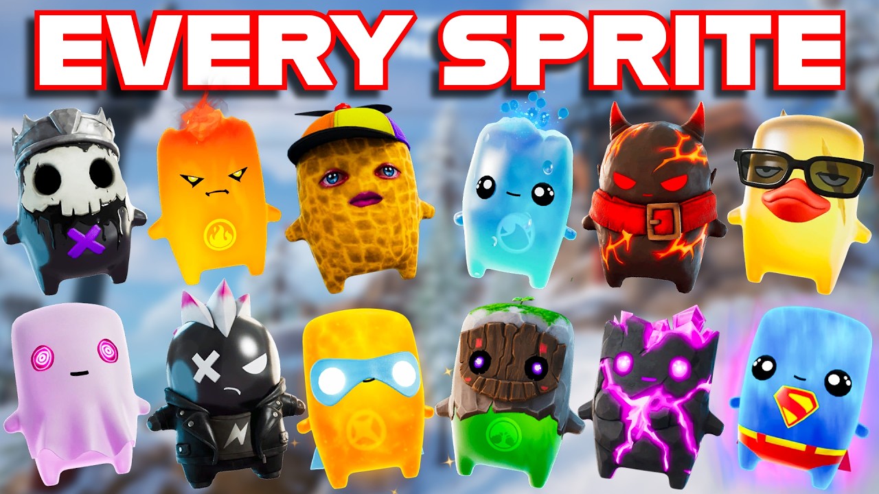 Ranking EVERY SPRITE In FORTNITE HISTORY From WORST To BEST