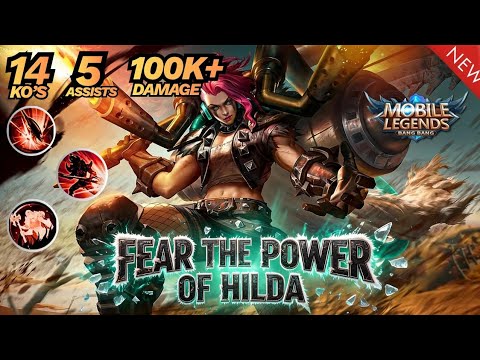 They Thought the Turret Would Save Them... Then HILDA Arrived 😈 | MLBB #new #latest #mlbb #hilda #op
