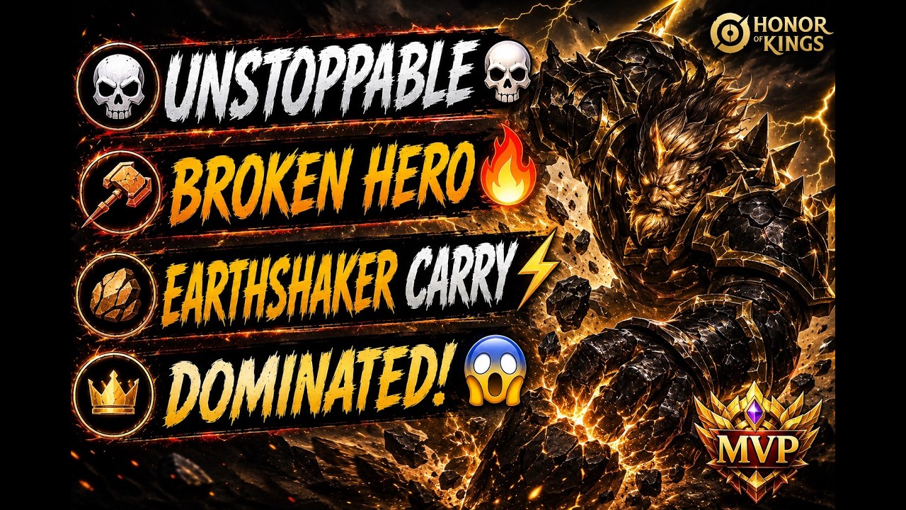 EARTHSHAKER DOMINATED THE ENTIRE MATCH 💀 | Honor of Kings