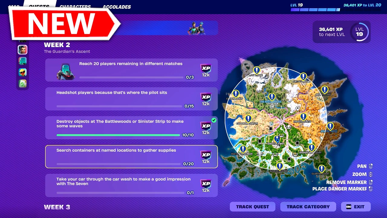 WEEK 2 - WEEKLY HIGHLIGHTS Fortnite