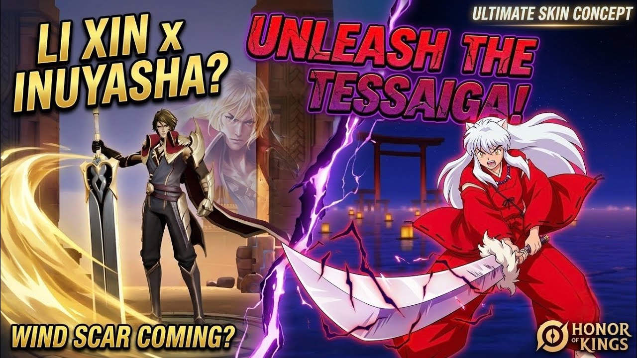 Honor of Kings x Inuyasha: Unleash The Tessaiga! (Skin Concept)