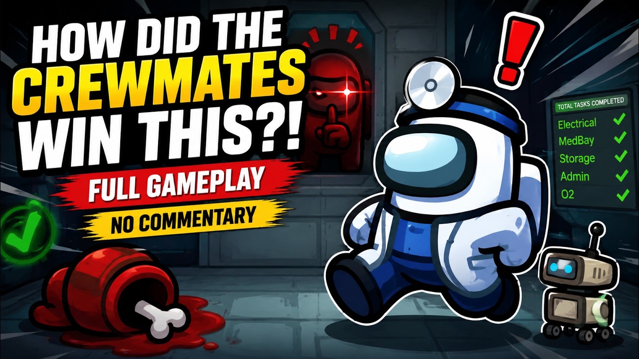 Among Us - How Did the Crewmates Win This?! | Full Gameplay | No Commentary