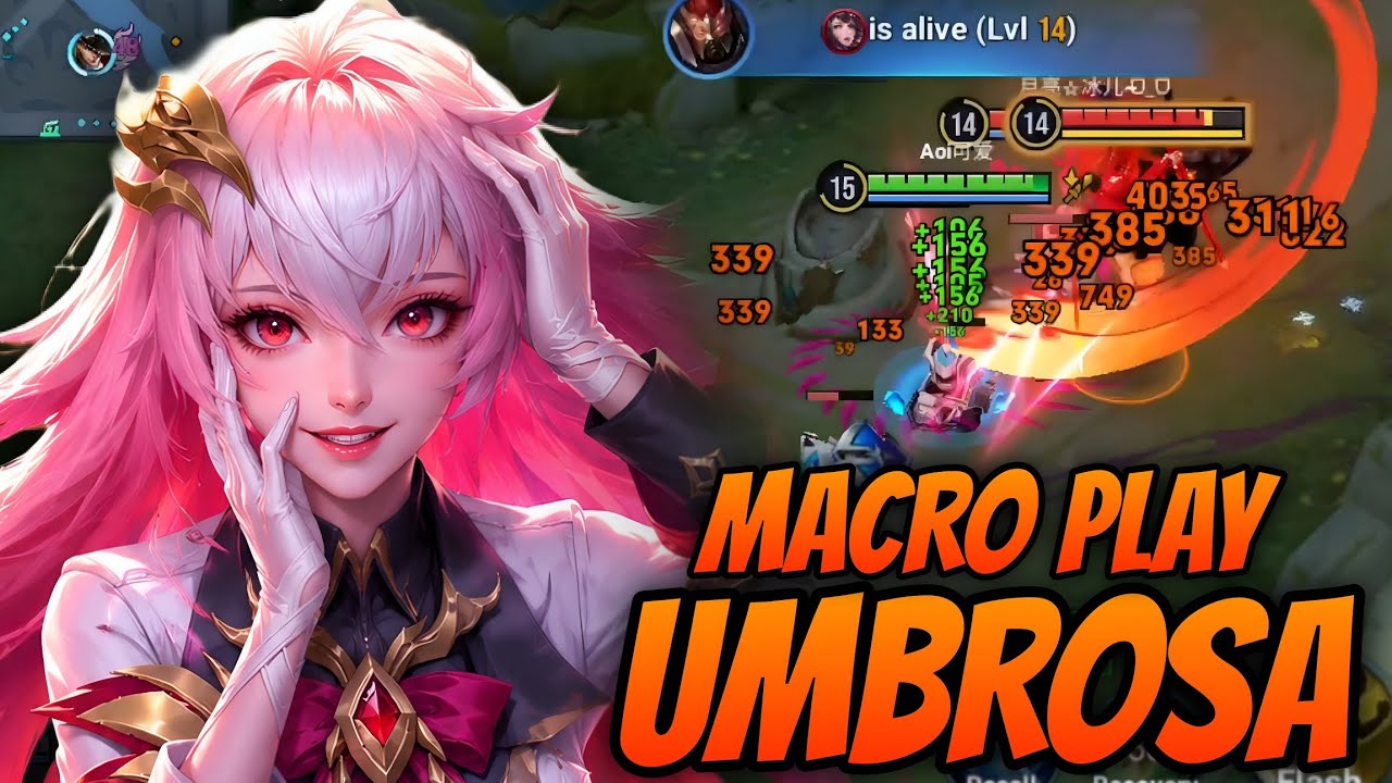 UMBROSA MACRO PLAY IN CLASH LANE RANK GAME! | HONOR OF KINGS