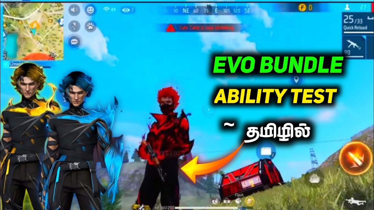Evo Bundle Gameplay,Ability,Game Review in Freefire Battleground | ff new evo bundle | ff new event
