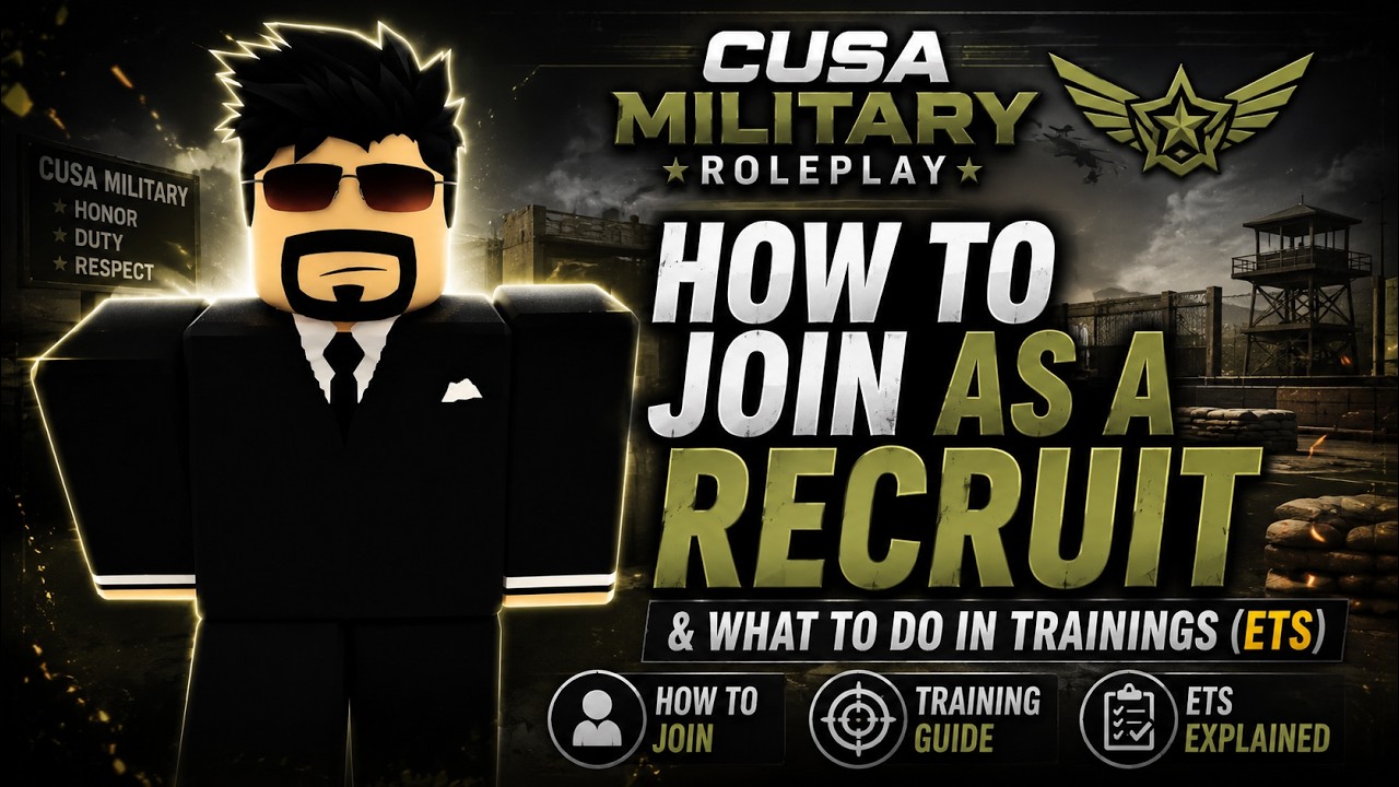 Beginner's Guide to CUSA Military Roleplay | Recruit Training Explained