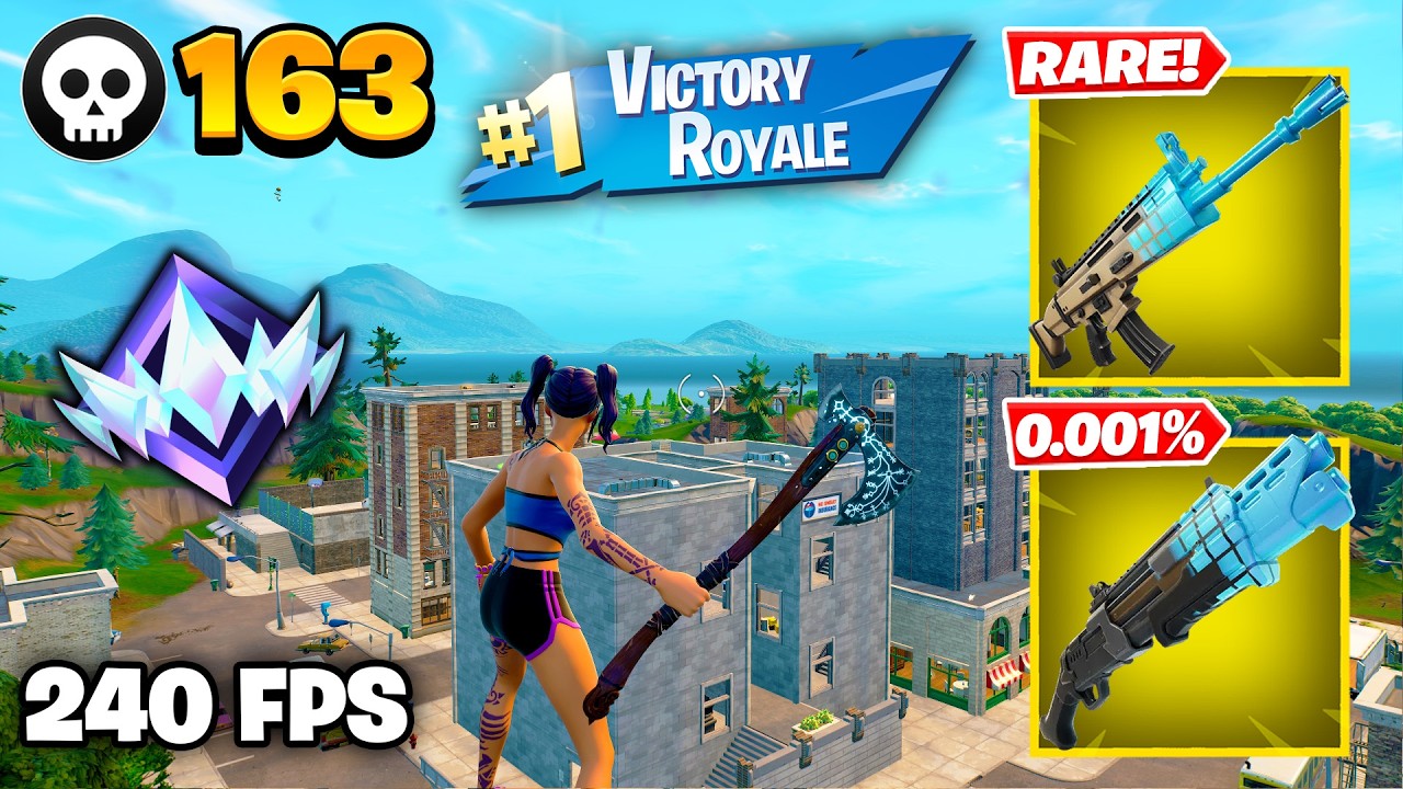 163 Elimination "RANKED RELOAD" Gameplay Wins (Fortnite Chapter 7 Keyboard & Mouse)